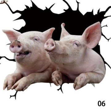 AliExpress Sticker/Bumper Sticker Pigs Breaking Out Car Sticker Decal for Window